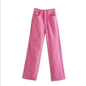 Zara pink jeans